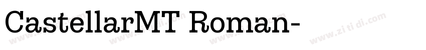 CastellarMT Roman字体转换